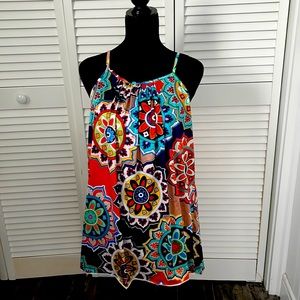 Beautiful Multi Colored Cami Top Size Large